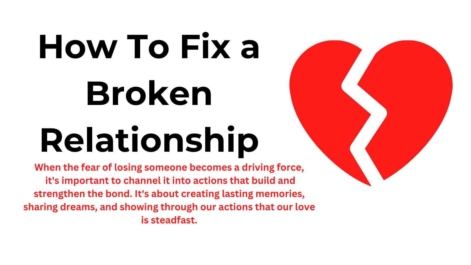 HOW TO FIX A RELATIONSHIP YOU RUINED